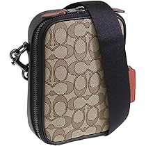 美品 COACH ショルダーバッグ キャンバス レザー ブラック 斜め掛け Amazon | コーチ バッグ COACH コーティングキャンバス レザー